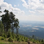 Cerna Hora lipiec 2014, Widok ze startu na lewo.