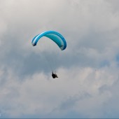 Mieroszów 2014-07-13, Latanie na paralotni w Mieroszowie