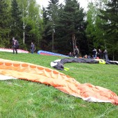 Mieroszów, paragiding, Latanie w Mieroszowie