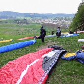 Mieroszów, paragiding, Latanie w Mieroszowie