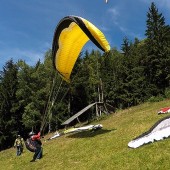 Monte Mieroszów - Paragliding Fly, Heniu łapie swój wiatr.